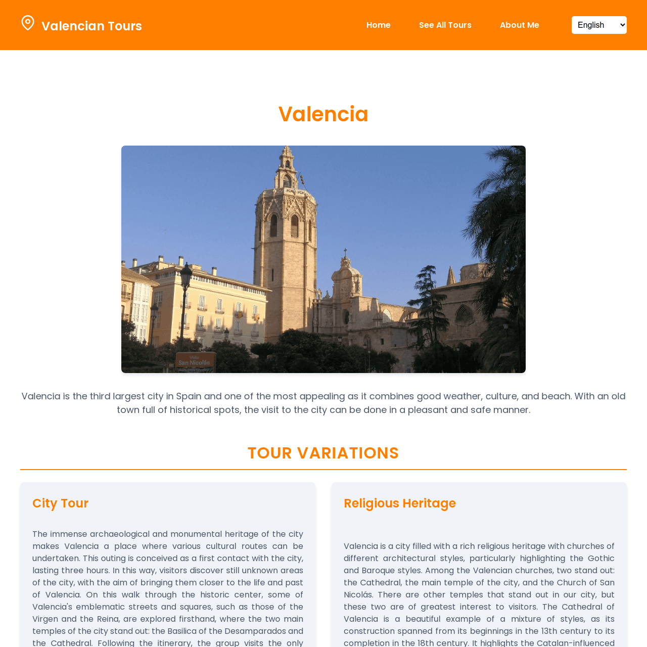 Screenshot from Building an Online Presence for Valencian Tours with Jaume showing jaume 3